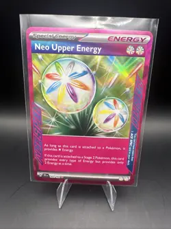 Neo Upper Energy 162/162SV05: Temporal Forces Ace Spec Holo Pokemon TCG - Image 1