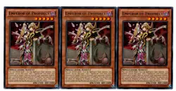 Yugioh- 3X Emperor of Prophecy - Rare - Unlimited - ABYR-EN024 - Near Mint - Image 1