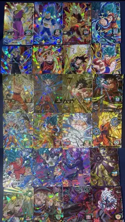 Dragon Ball Heroes Card Lot 24pcs Goku Vegeta SSGSS UI Broly Prism - Image 1