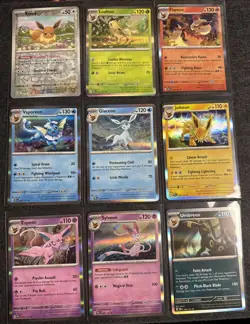 Prismatic Evolutions Complete 9 Card Eeveelution Set - Pokemon TCG - Image 1