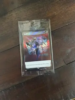 Riftbound Fist Bump Buff Double Sided Promo Card Sealed Rare - Image 1