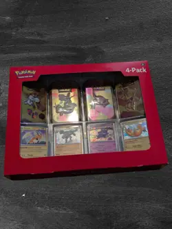 Pokemon 151 4 Pack Mini Tins + 4 Promo Cards Sam's Club Bundle - Pack #1 - Image 1