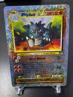 FIREWORKS REVERSE HOLO - Rhydon 35/110 Legendary Collection - Pokemon Card - Image 1