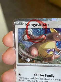 POKEMON KANGASKHAN SVP202 PROMO BLACK STAR COSMOS HOLOFOIL WITH SWIRL NM CARD - Image 3