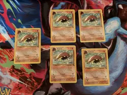 Pokemon TCG Kabuto Card 50/62 Fossil Regular Unlimited Common Lot Of 5 - Image 1