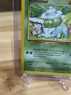 Bulbasaur 44/102 - Common 1999 English Base Set Pokemon Card - Near Mint NM & LP - Image 3