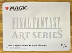 MTG Final Fantasy Art Card, Y'shtola, Night's Blessing 21/53 Gold Signature - Image 2