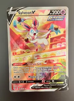 Sylveon V Alt Art Evolving Skies 184/203 Pokemon Card Holo Rare 2021 NM / Mint - Image 2