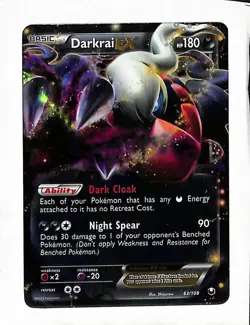 Darkrai EX 63/108 Dark Explorers NM Ultra Rare Pokemon Card Pokemon TCG - Image 1