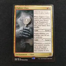 Fighter Class: Adventures in the Forgotten Realms Rare Mtg TCG Card Near Mint - Image 1