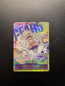 One Piece Monkey D Luffy OP05-119 SEC Alt Art Parallel ENGLISH Card - Image 1
