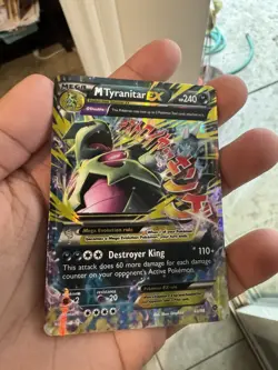 Pokemon TCG Mega M Tyranitar EX Holo Ultra Rare Card Ancient Origins 43/98 - Image 1