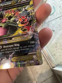 Pokemon TCG Mega M Tyranitar EX Holo Ultra Rare Card Ancient Origins 43/98 - Image 5