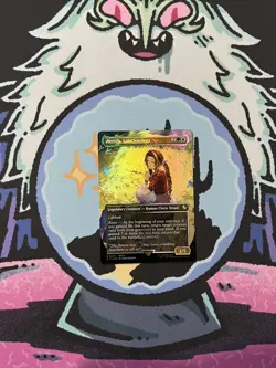 Aerith, Last Ancient (Borderless) (Chocobo Track Foil) MTG Magic Final Fantasy - Image 2