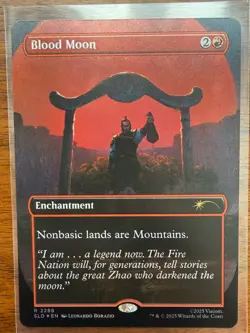FOIL - Blood Moon - Rainbow Foil MTG Secret Lair Drop Avatar The Last Airbender - Image 1