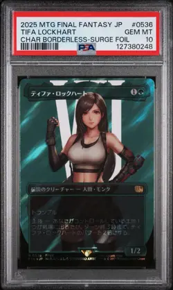 PSA 10 Magic the Gathering MTG Tifa Lockhart Surge Foil 536 Final Fantasy JPN - Image 1
