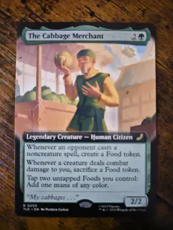 The Cabbage Merchant Extended Art Non-Foil TLE Magic The Gathering #203 - Image 1