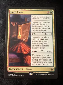 Bard Class - Foil - Adventures in the Forgotten Realms #217/281 MTG Magic The Ga - Image 1