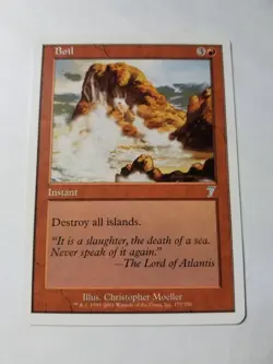 Boil Seventh Edition NM/M Red Instant MTG Magic the Gathering 177/354 - Image 1