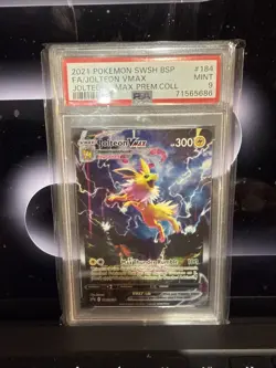 2021 Pokemon Jolteon VMAX SWSH184 Promo - PSA 9 - Full Art Eeveelution - Image 1