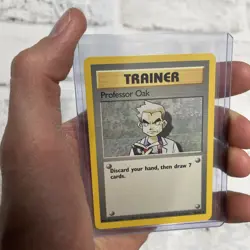 Pokemon Trainer Professor Oak 88/102 Base Set Unlimited Common Nintendo NM/MT - Image 1