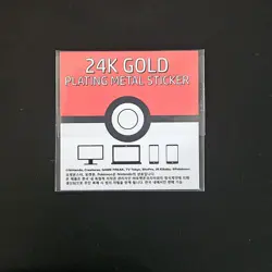 24k Gold Plated Pokemon Bulbasaur Sticker Pack Fresh - Image 2