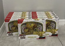 Pokemon TCG Scarlet & Violet 151 Zapdos EX Collection Box Lot Of 11 Sealed New - Image 1