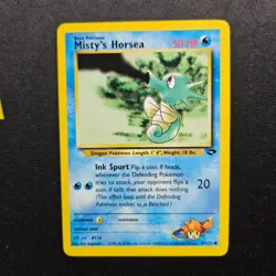 Pokemon Misty's Horsea - WOTC Gym Challenge Common 87/132 Unlimited - Image 1