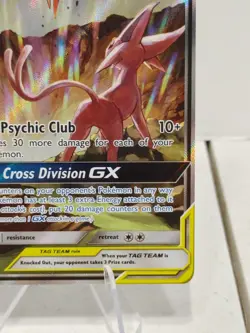 Pokemon SM240 Espeon & Deoxys GX Tag Team Black Star Promo NM - Image 2