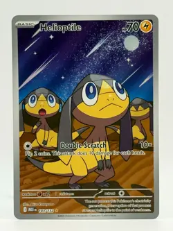 2025 Near Mint Pokemon Helioptile 143/132 IR ME01 Mega Evolution Illustration NM - Image 1