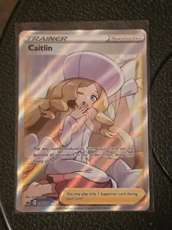 2021 Pokemon SWSH Chilling Reign Caitlin #189/198 Mint/Near Mint M/NM - Image 1