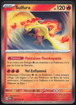 Carte Pokemon Sulfura 146/165 Holo 151 Francais - Image 1