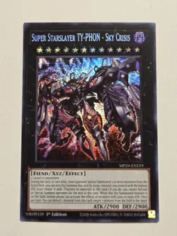 Super Starslayer TY-PHON Sky Crisis MP24-EN119 Prismatic Secret Rare Yugioh Mint - Image 1