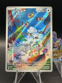 Pokemon TCG Chatot Full Art Holo Card 181/162 Temporal Forces Illustration Rare - Image 1