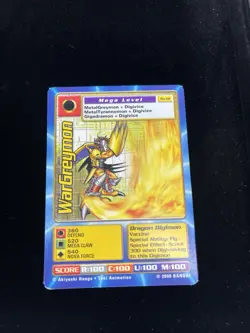Digimon 2000 Wargreymon Tb-12 Taco Bell Promo Card - DigiDestined Very Good - Image 1