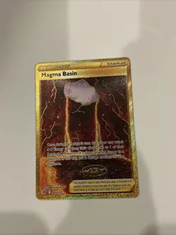 Magma Basin (Secret) 185/172 Swsh09: Brilliant Stars Holo Pokemon Card - Image 1