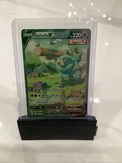 Pokemon TCG Golurk v Evolving Skies Holo Ultra Rare Card 182/203 NM Condition - Image 1
