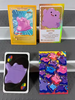 Pokemon Lot of Cards and Stickers All Ditto #132 Ditto Only Pokemon Lot of 20 - Image 2
