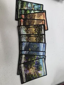 Chocobo Track Foil Full Art BASIC LAND NM Final Fantasy MTG Magic Lot of 10 - Image 1