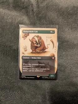 MTG AVATAR: THE LAST AIRBENDER NM BADGERMOLE CUB (BORDERLESS) Non-Foil M0326 - Image 1