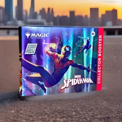 2025 Magic The Gathering SPIDER-MAN Collector Box Collector Booster Pack Sealed! - Image 1