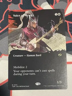 1x Voice of Victory (Borderless) - Tarkir: Dragonstorm - NM - MTG - Image 1