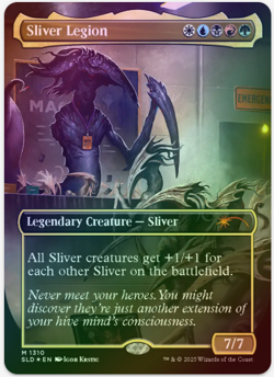 1 x Sliver Legion - SLD- LP - FOIL - MTG - Image 1