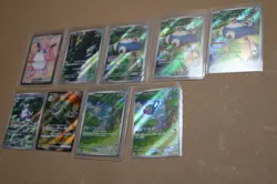 Lot of 9 Rare Pokemon Cards - Japanese & English - Holo / V / Full Art Mix - Cle - Image 1