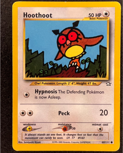 Hoothoot 60/111 - Pokemon Card TCG - Neo Genesis - LP - Image 1