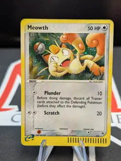 MEOWTH 013 BLACK STAR PROMO POKEMON TCG DAMAGED READ - Image 1