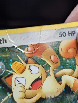 MEOWTH 013 BLACK STAR PROMO POKEMON TCG DAMAGED READ - Image 4