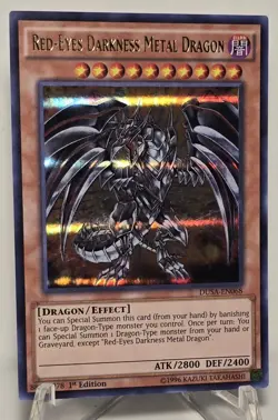 Red Eyes Darkness Metal Dragon DUSA-EN068 1st Edition Ultra Rare Yugioh TCG NM/M - Image 1