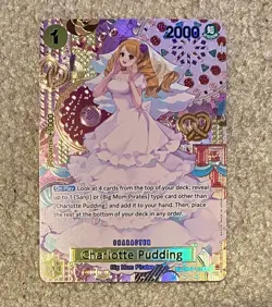 Charlotte Pudding OP03-112 SP Alt Art Two Legends OP-08 ONE PIECE Card English - Image 1