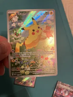Pokemon TCG Pikachu SVP 88 Black Star Promo Card Paldea Adventure Chest - NM - Image 1
